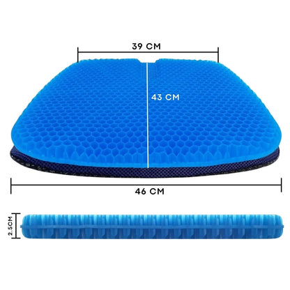 Cojin Gel Panal Ergonomico Silicon Asiento Comodo Auto Silla