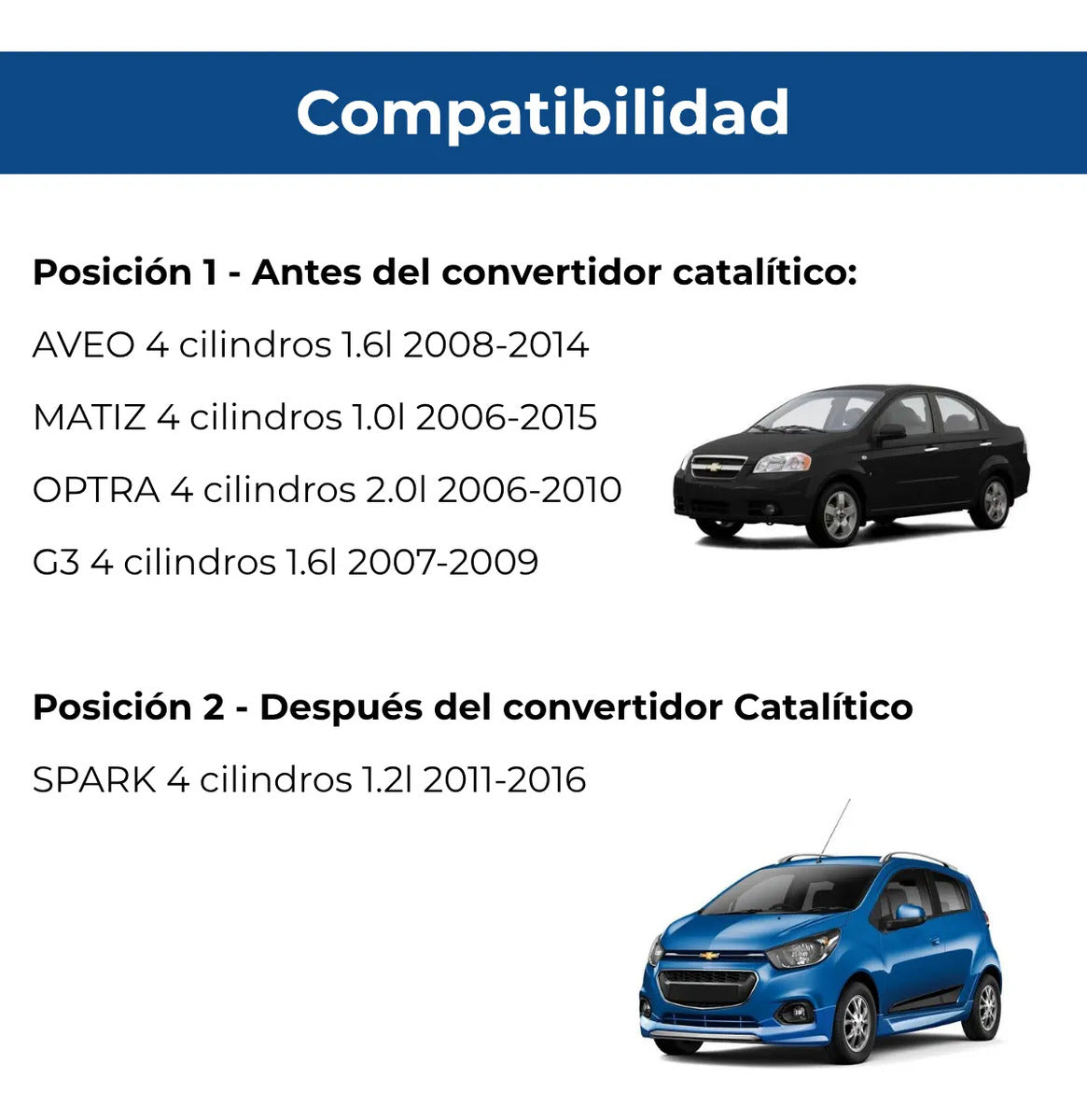 Sensor Oxigeno Aveo Spark Matiz Optra 1.2 1.6 2006-2015