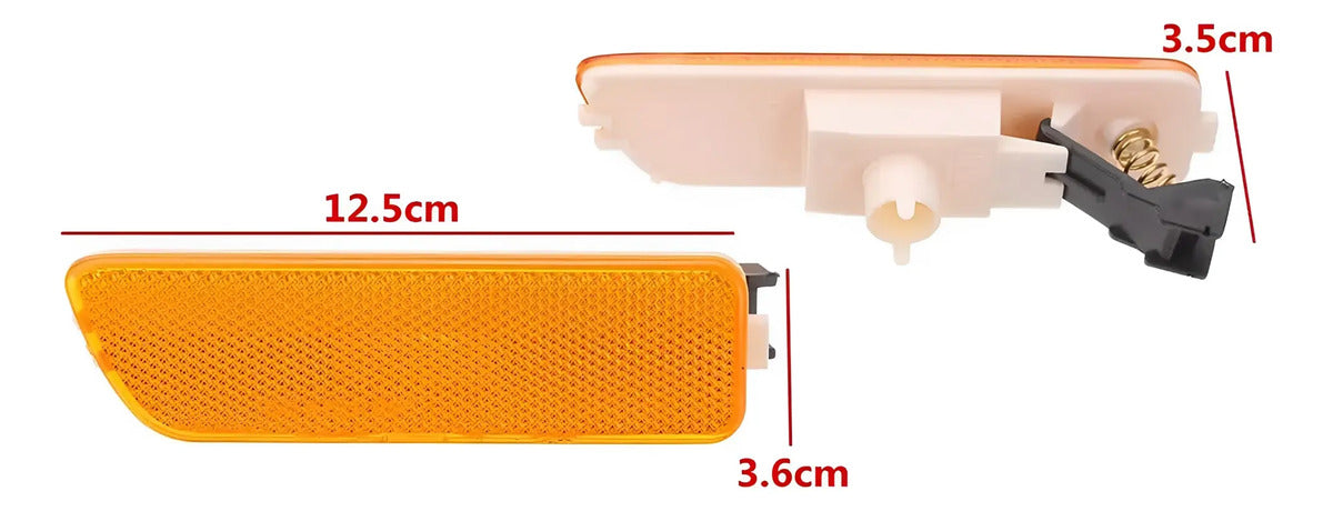 Par Cuartos Vw Lateral Facia Ambar Parachoque Jetta A4 99-06