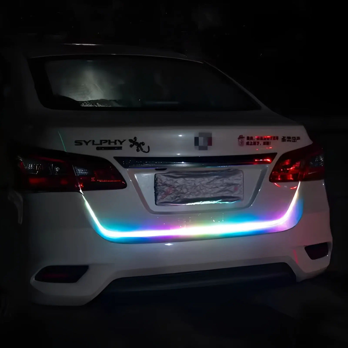 Tira Led Cajuela Luz Multicolor Decorativa 1.5m Auto