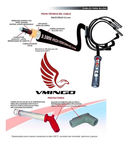 Cable Bujia Chevrolet Chevy Corsa Tornado Meriva 8.5mm