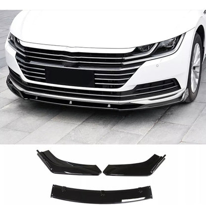 Lip 3 Piezas Civic Jetta Plástico Facia Delantero Splitter