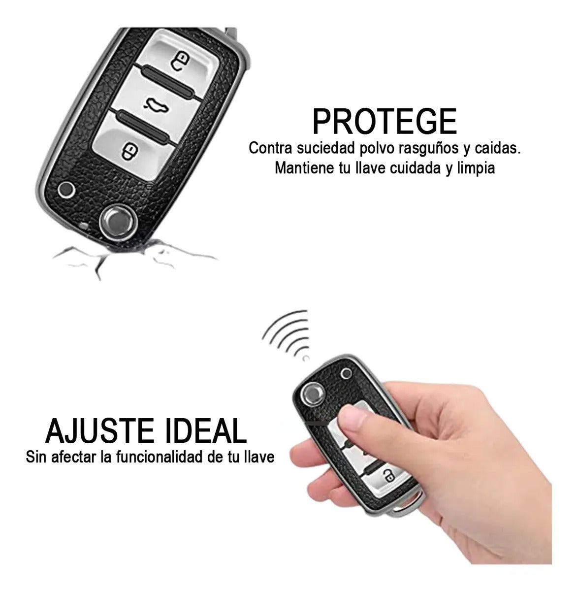 Carcasa Funda Llave Protector Vw Jetta Bora Polo Vento Seat