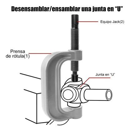 Prensa Rotula Kit 4 En 1 Instalador Montar Desmontar Buje 2wd 4wd