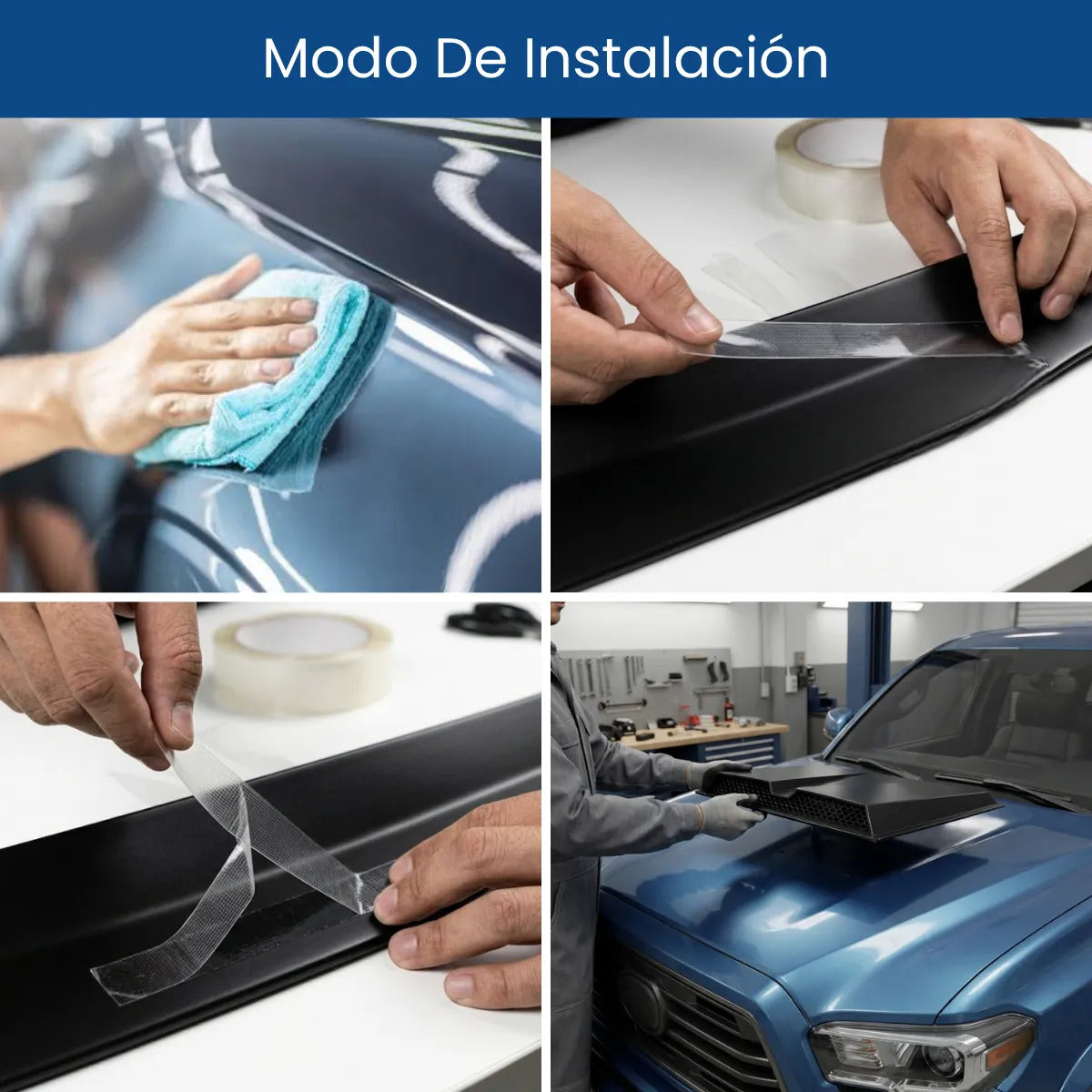 Simulador Toma Aire Cofre Ventilacion Auto Universal Negro