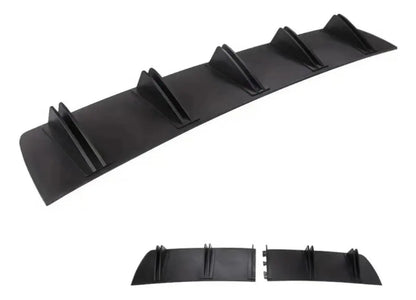 Spoiler Trasero Difusor Universal 5 Aletas Auto Bumper Facia