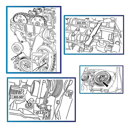 Herramienta Sincronizar Motor Mazda Ford 2.5 Bloqueo Tiempo