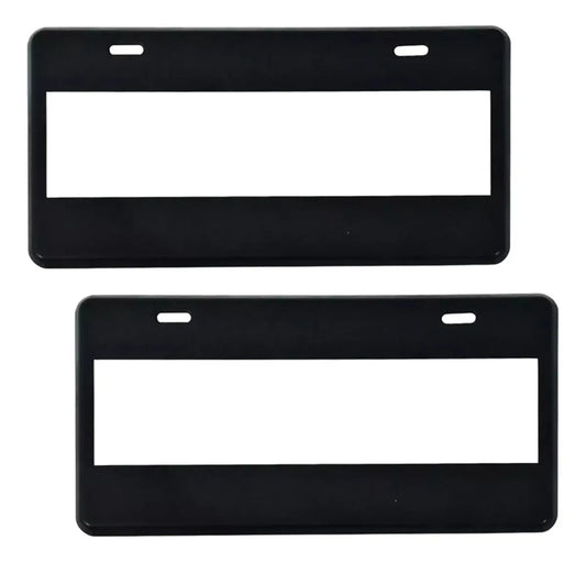 Porta Placas Juego 2 Piezas Universal Protector Solo Numerico Alfanumerico Delantero Trasero