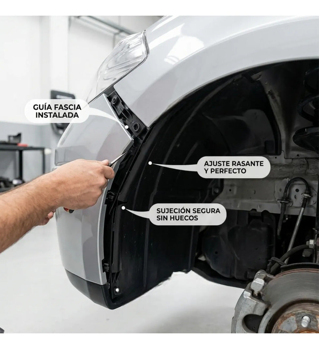 Juego Guias Facia Delanteras Par Nissan Tiida 2007-2018