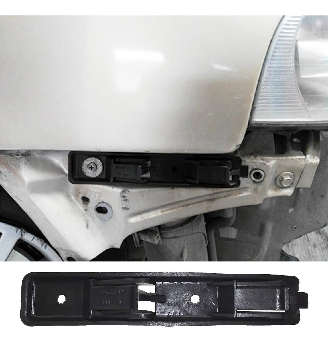 Par Guias Soporte Facia Defensa Delantera Pointer 2000-2005