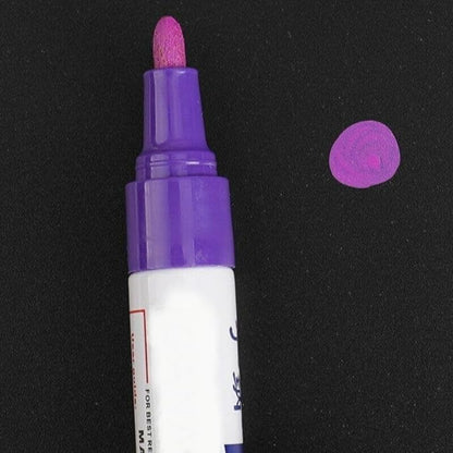 12 Piezas Plumon Pintura Marcador Llanta Letra Moto Carro