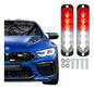Par Faro Led Patrulla Barra Lateral Estrobo Moto Auto