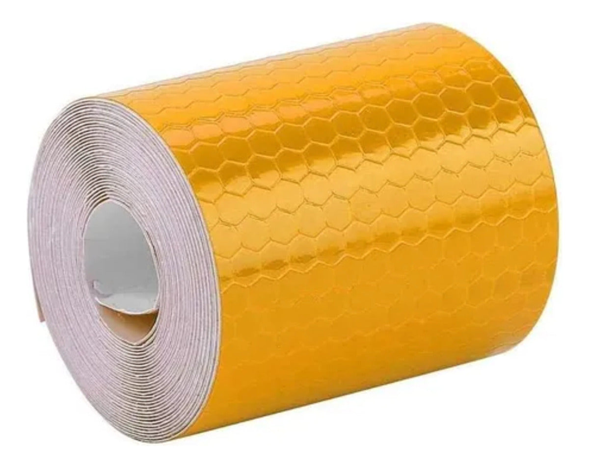 Sticker 5cmx3m Reflejante Seguridad Protector Auto Moto Bici