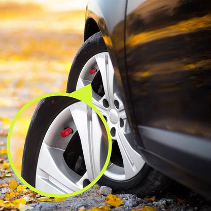 Tapon Pivote Valvula Cubre Llanta Aluminio Auto Moto 4-pieza