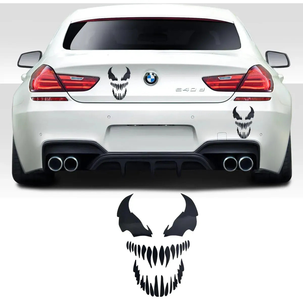 Calcomania Carnage Venom Sticker Universal Decorativo Auto Moto Suv Vinil Laptop Termo Pegatina Blanco