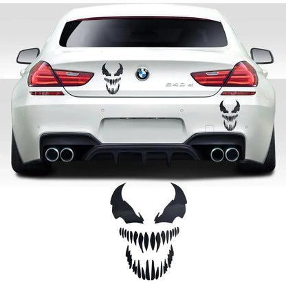Calcomania Carnage Venom Sticker Universal Decorativo Auto Moto Suv Vinil Laptop Termo Pegatina Blanco
