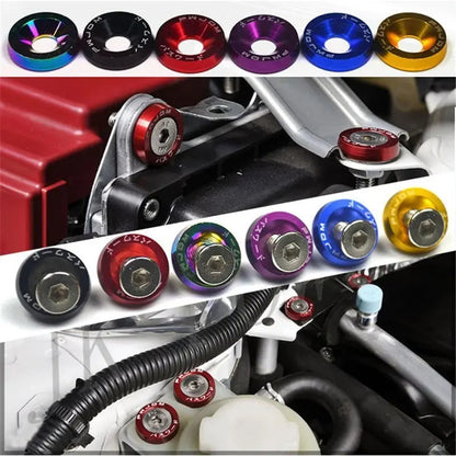Tornilleria Motor Jdm Fender Decorativo Washer Tuning Header