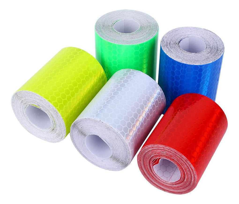 Sticker 5cmx3m Reflejante Seguridad Protector Auto Moto Bici