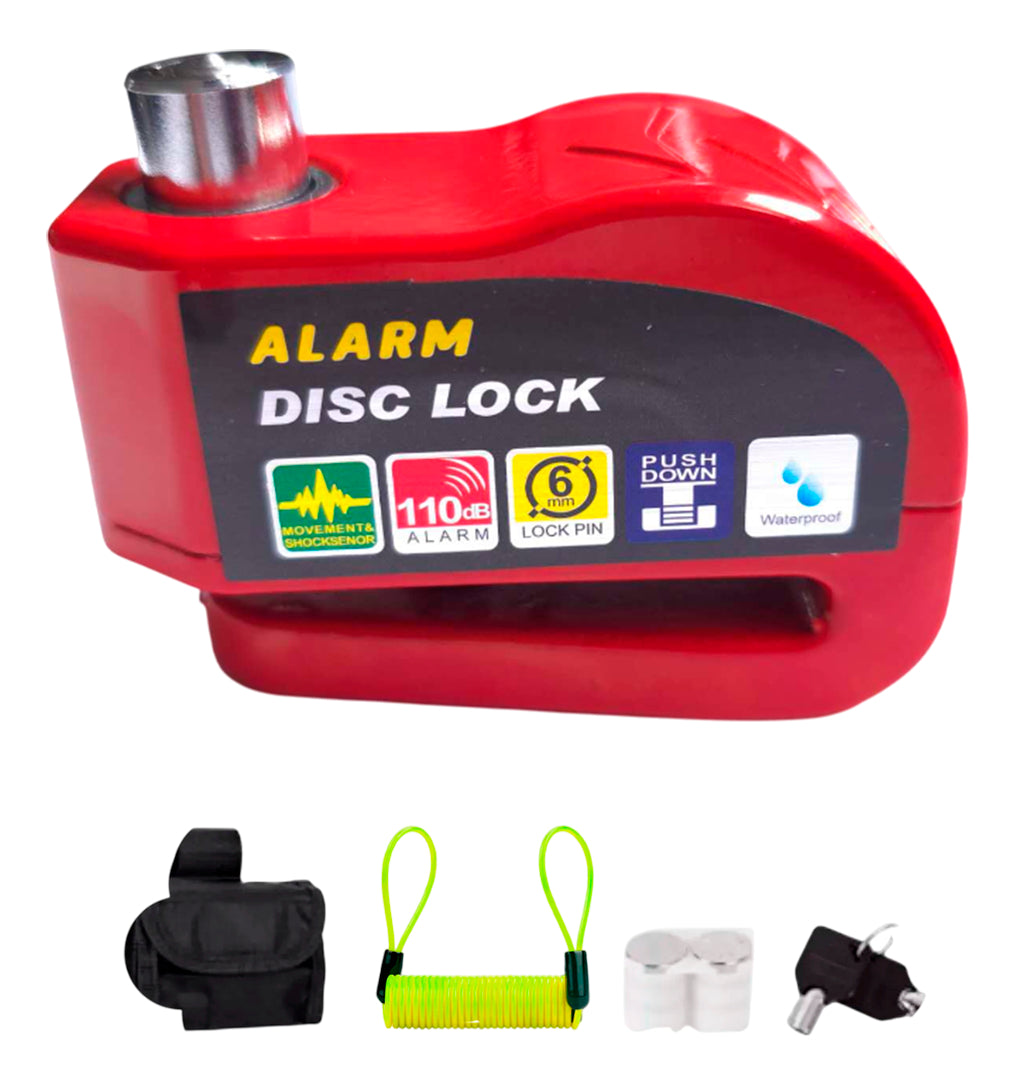 Alarma Impermeable Candado Antirrobo Moto Bici Freno Disco