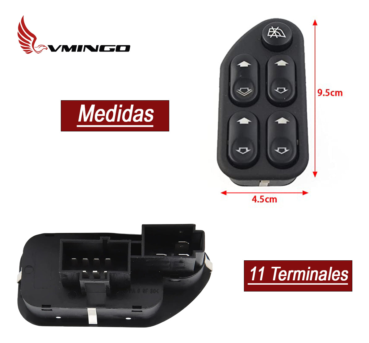 Control Maestro Switch Vidrios Ford Ecosport Fiesta Ranger