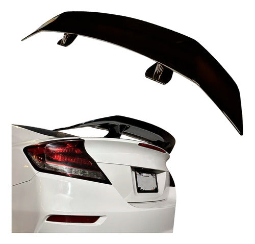 Aleron Sedan Negro Brilloso Cajuela Tuning Racing Universal