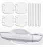 Protector Manija Coche Silicon Transparente Sticker 8pzs