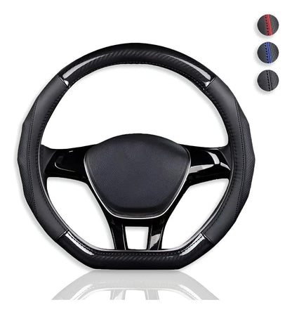 Funda Cubre Volante Fibra Carbono Gama Alta Forma D 38cm
