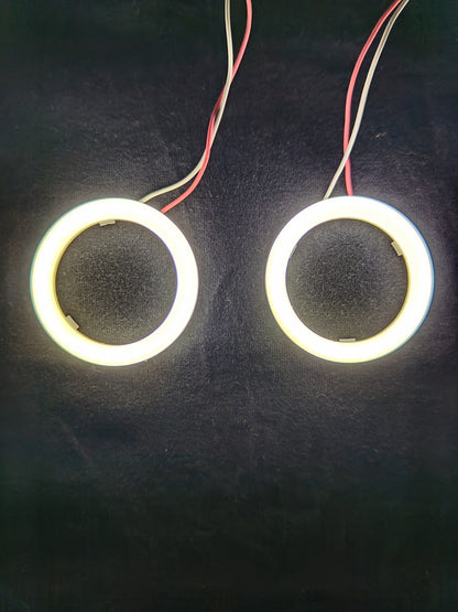 Aro Led Doble Eyes Anillo Auto Moto Faro 60mm Brillante Par