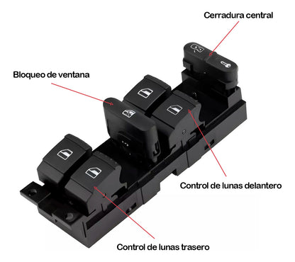 Control Maestro Switch Vidrios Vw Jetta Clasico Golf A4