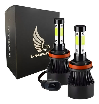 Kit Faros Led Delanteros 4 Lados 9005 H7 9006 H11 Luz Baja