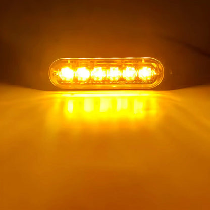 Par Faro Led Patrulla Barra Lateral Estrobo Moto Auto