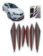Aletillas Facia Canards Spoiler Bumper Universal 6 Piezas