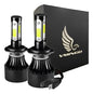 Kit Faros Led Delanteros 4 Lados 9005 H7 9006 H11 Luz Baja