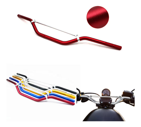 Manubrio Metalico Moto Universal Deportivo Aluminio 1 Pz