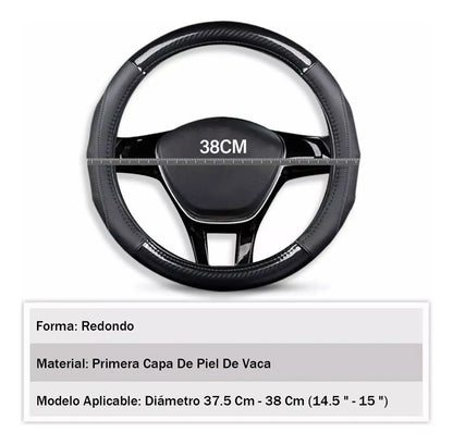 Funda Cubre Volante Filo Cromo Gama Alta Forma Redondo 38cm
