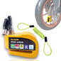 Candado Disco Alarma Amarillo Impermeable Antirrobo Moto