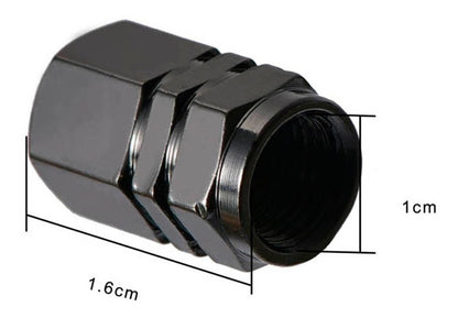 Tapon Pivote Valvula Cubre Llanta Aluminio Auto Moto 4-pieza