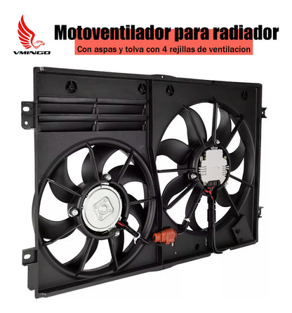 Motoventilador Vw Jetta Golf Bora Audi A3 2005-2018 Radiador