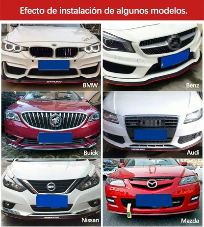 Lip Universal Spoiler Samurai Facia Faldon Flexible Estribo