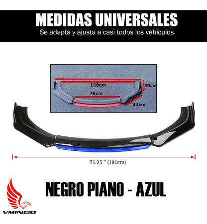 Lip Splitter Delantero Filo Color Facia Auto Deportivo Frontal 4pz