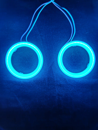 Aro Led Doble Eyes Anillo Auto Moto Faro 60mm Brillante Par