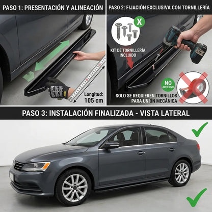 Vista Escalon Lateral 105cm Faldon Universal 2pzs Filo Color
