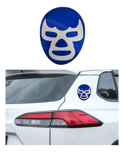 Calcomanía Mascara Luchador Sticker Auto Suv Moto Universal