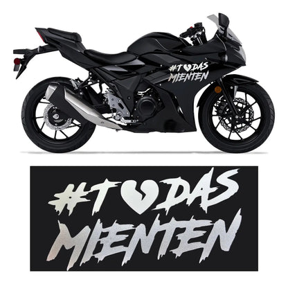 Calcomanía Todas Mienten Sticker Universal Decorativo Auto