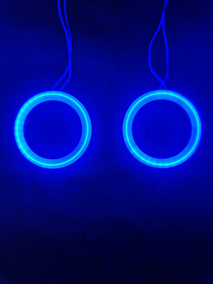 Aro Led Doble Eyes Anillo Auto Moto Faro 60mm Brillante Par