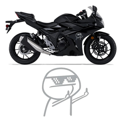 Vinil Calcomania Monito Whatsapp Dedo Grosero Divertido Auto