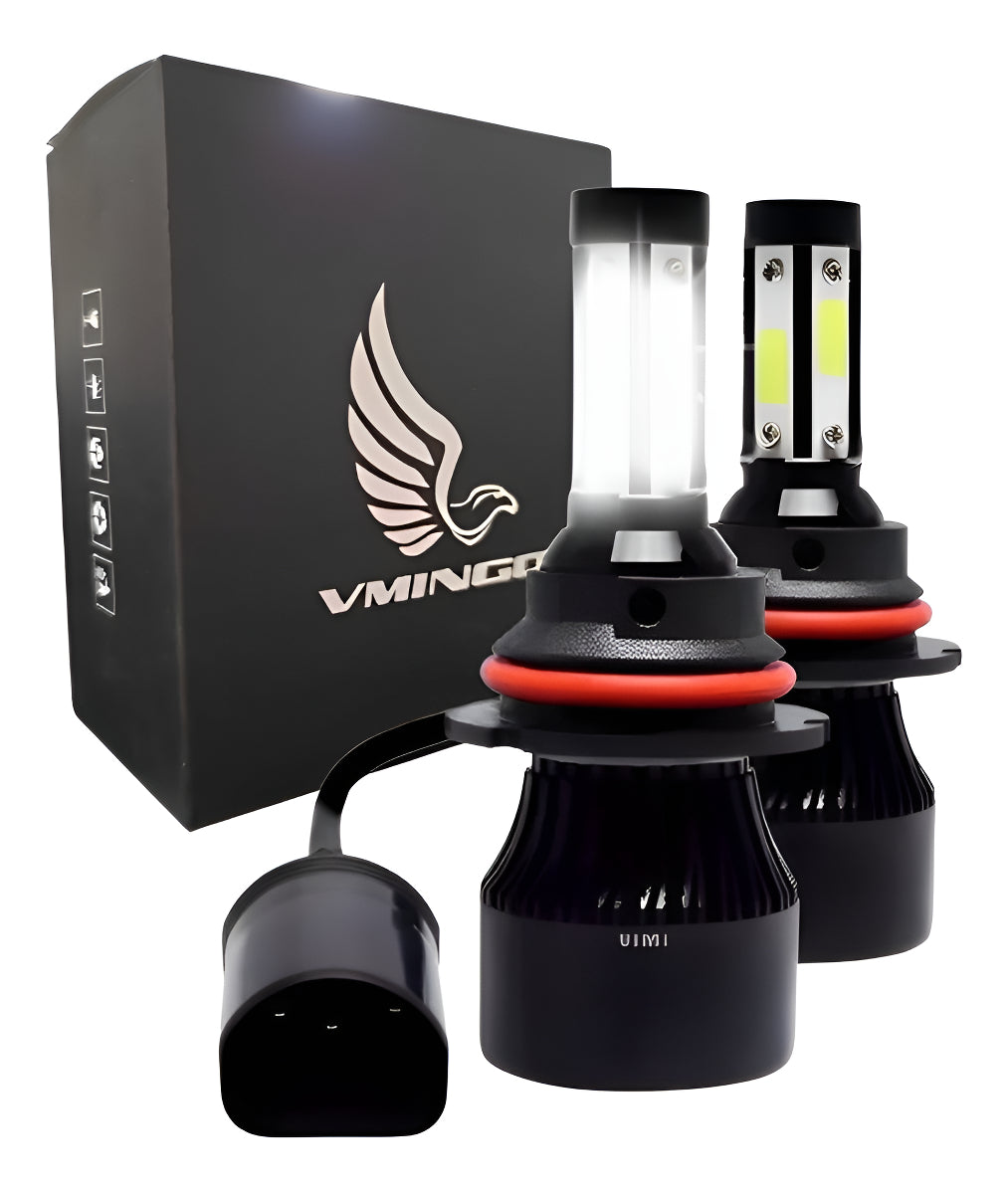 Kit Faros Delanteros Led 4 Lados Auto Moto 9007 H4 H13 9004