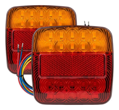 Par Calavera Plafon Led Trasera Grua Camión Remolque 12/24v