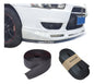 Lip Universal Samurai Facia Faldon Flexible Estribo Spoiler Negro Liso