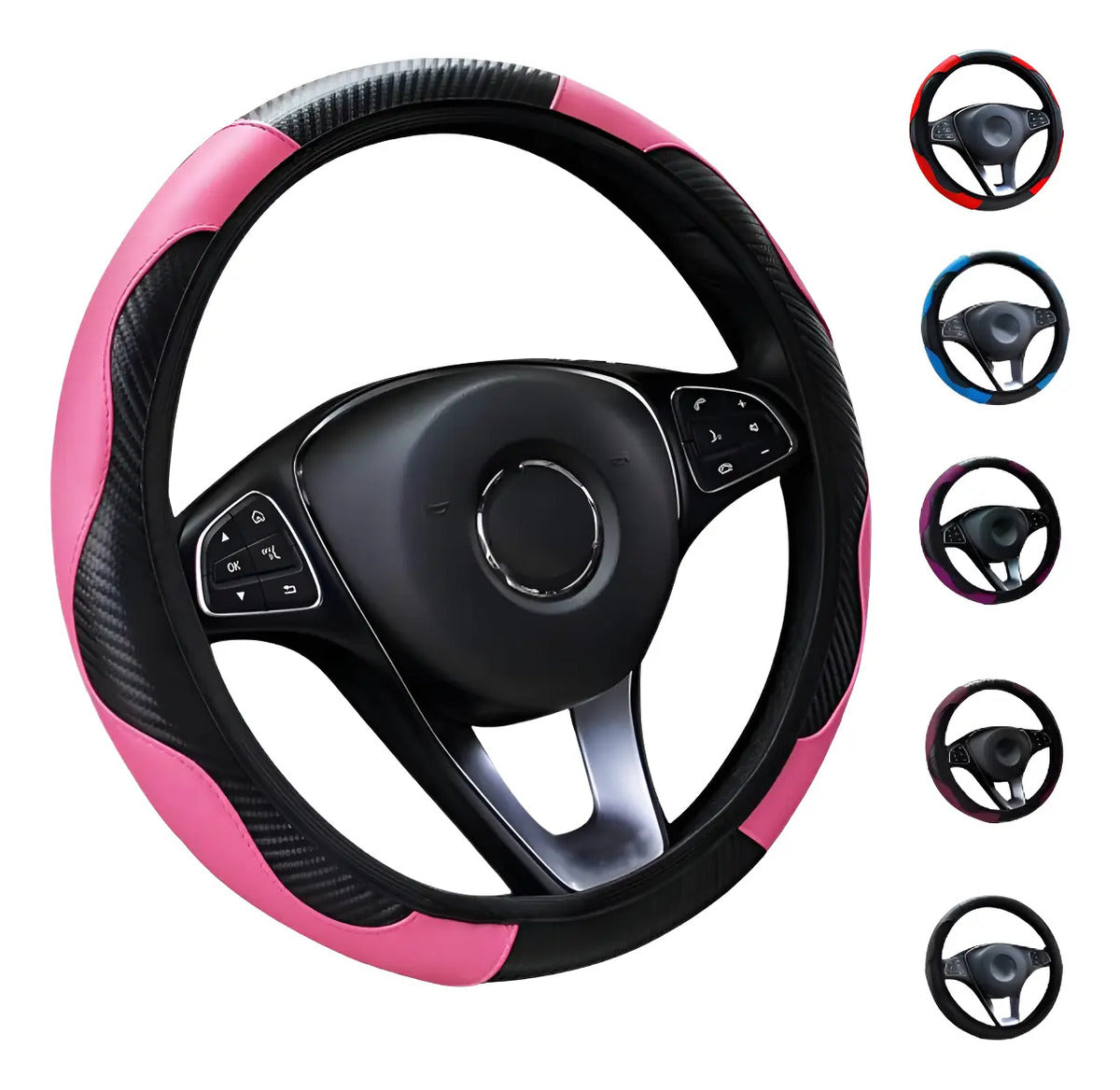 Funda Cubre Volante Deportivo Protector Antiderrapante Auto